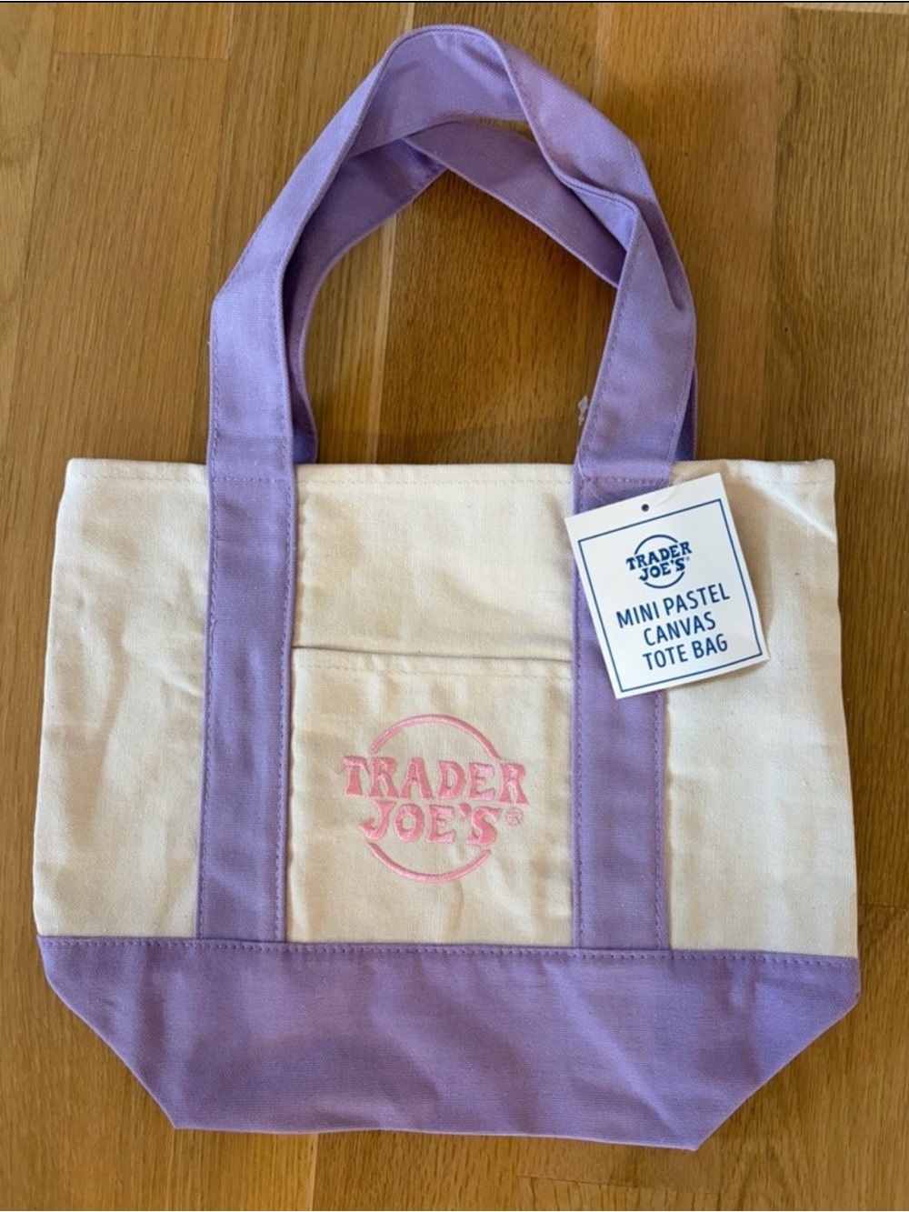 Trader Joe’s Lavender and Cream Mini Tote